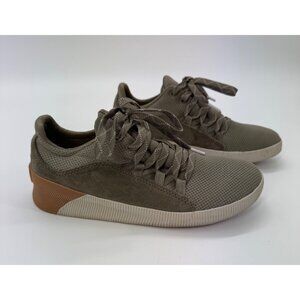 Sorel Waterproof Out N About Sneakers Olive Green Lace-Up Casual Shoes Size 8